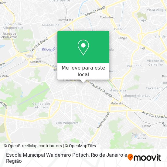 Escola Municipal Waldemiro Potsch mapa
