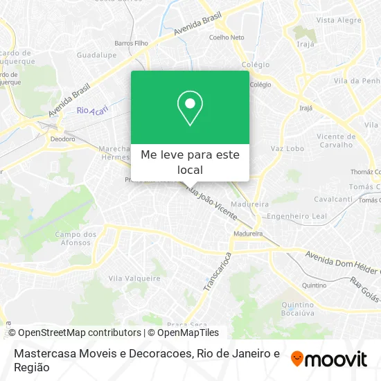 Mastercasa Moveis e Decoracoes mapa