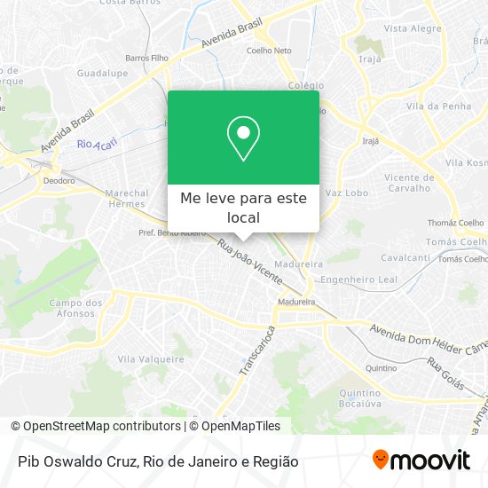 Pib Oswaldo Cruz mapa