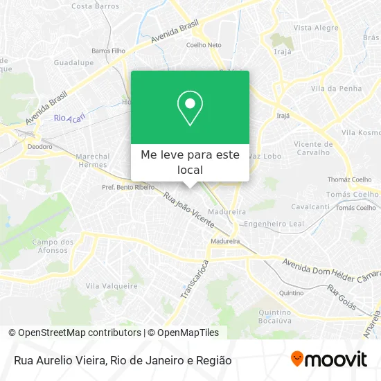 Rua Aurelio Vieira mapa