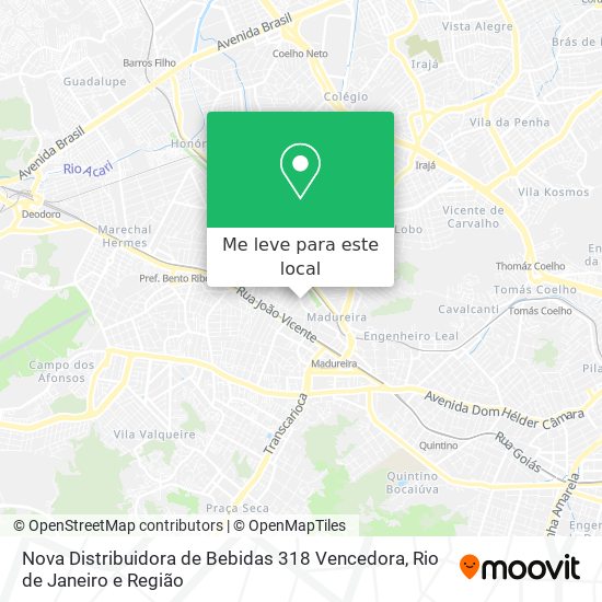 Nova Distribuidora de Bebidas 318 Vencedora mapa