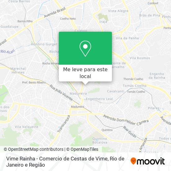 Vime Rainha - Comercio de Cestas de Vime mapa