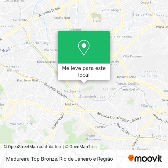Madureira Top Bronze mapa