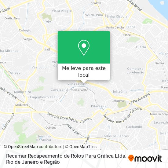 Recamar Recapeamento de Rolos Para Gráfica Ltda mapa