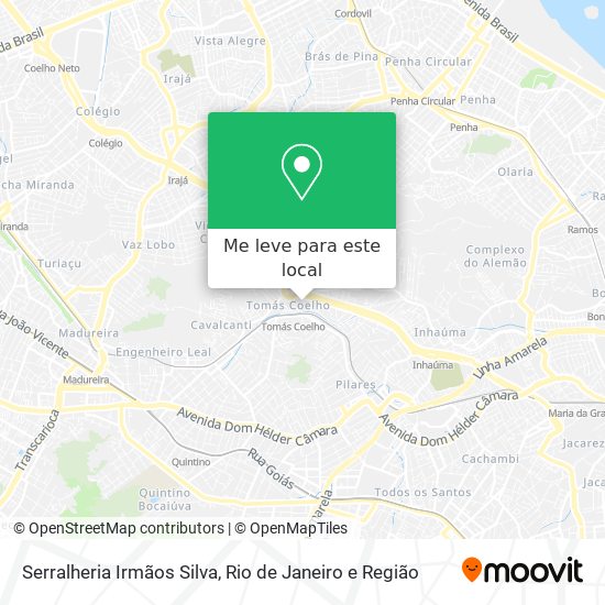 Serralheria Irmãos Silva mapa