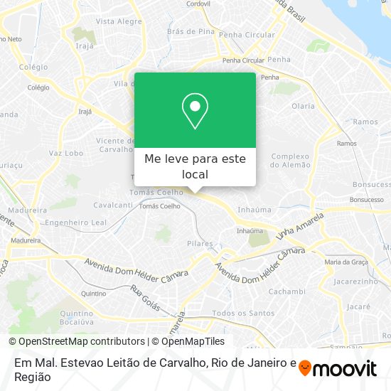 Em Mal. Estevao Leitão de Carvalho mapa