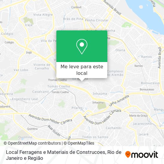 Local Ferragens e Materiais de Construcoes mapa