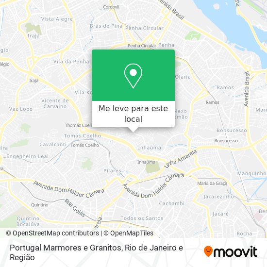 Portugal Marmores e Granitos mapa