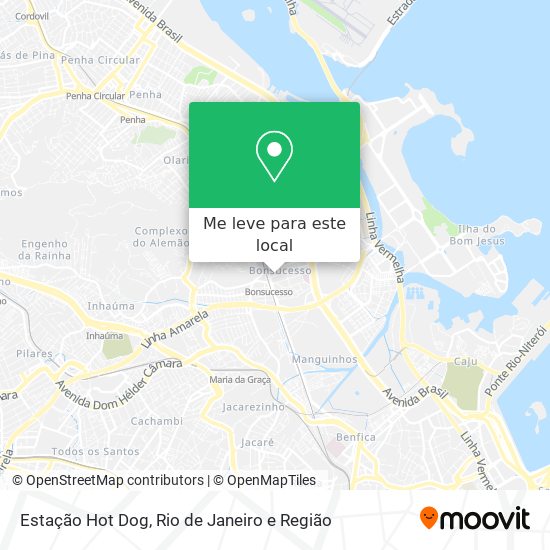 Estação Hot Dog mapa