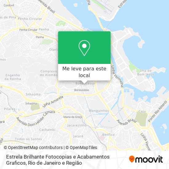 Estrela Brilhante Fotocopias e Acabamentos Graficos mapa