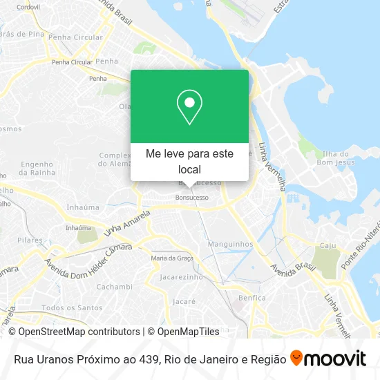 Rua Uranos Próximo ao 439 mapa