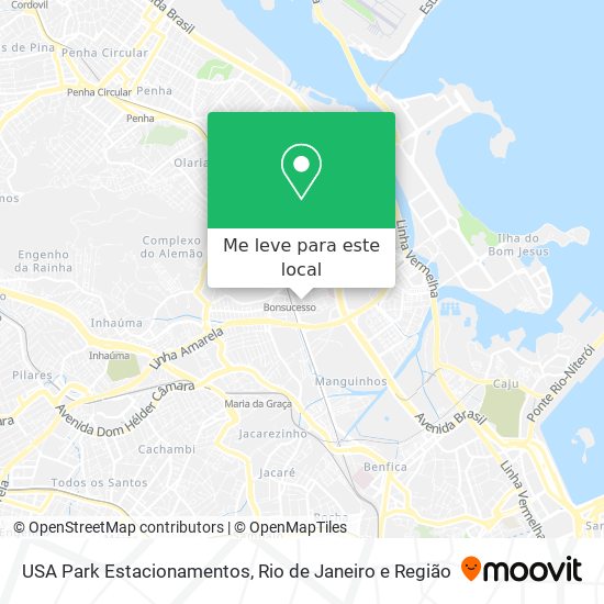 USA Park Estacionamentos mapa