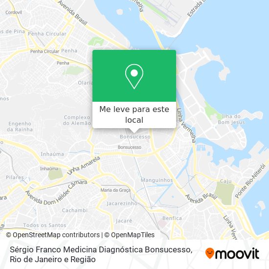 Sérgio Franco Medicina Diagnóstica Bonsucesso mapa