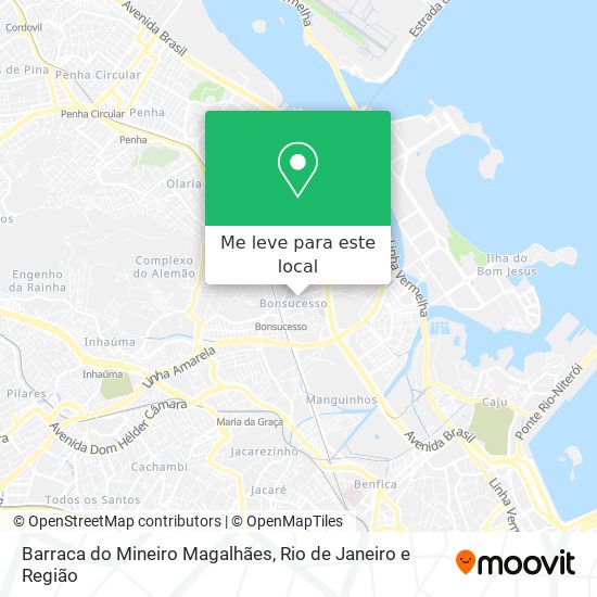 Barraca do Mineiro Magalhães mapa