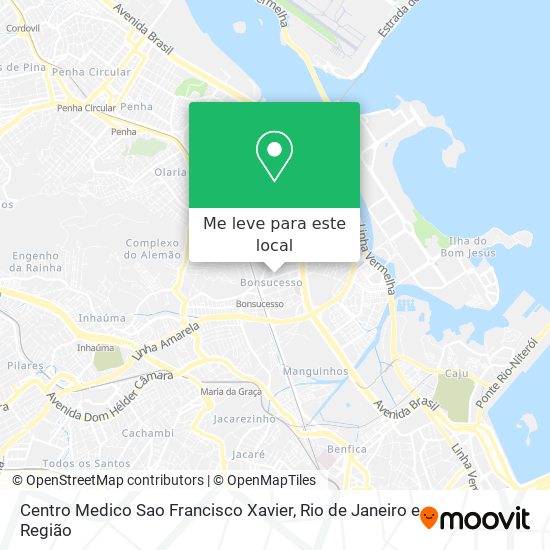 Centro Medico Sao Francisco Xavier mapa
