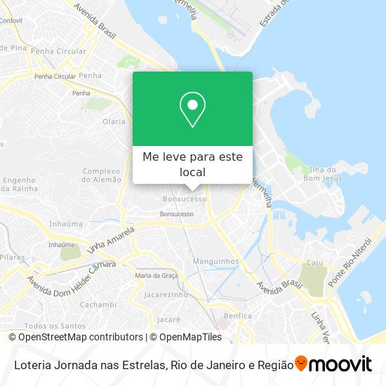 Loteria Jornada nas Estrelas mapa