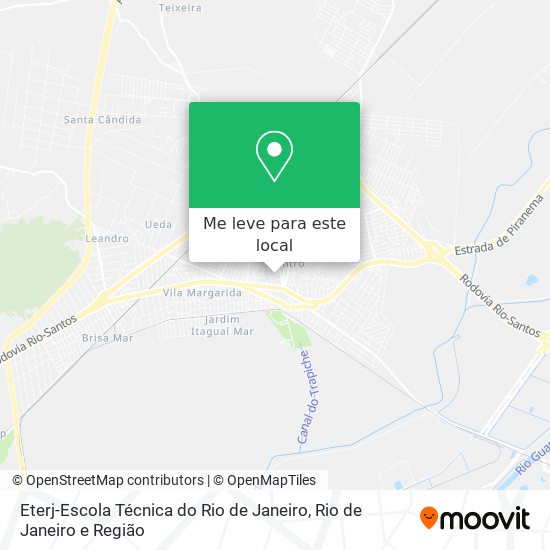 Eterj-Escola Técnica do Rio de Janeiro mapa