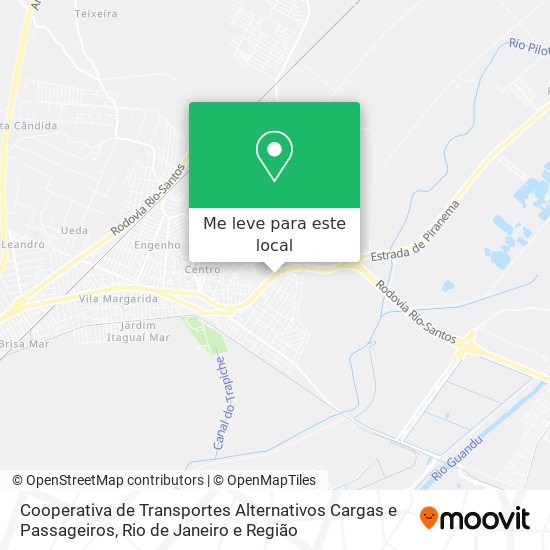 Cooperativa de Transportes Alternativos Cargas e Passageiros mapa