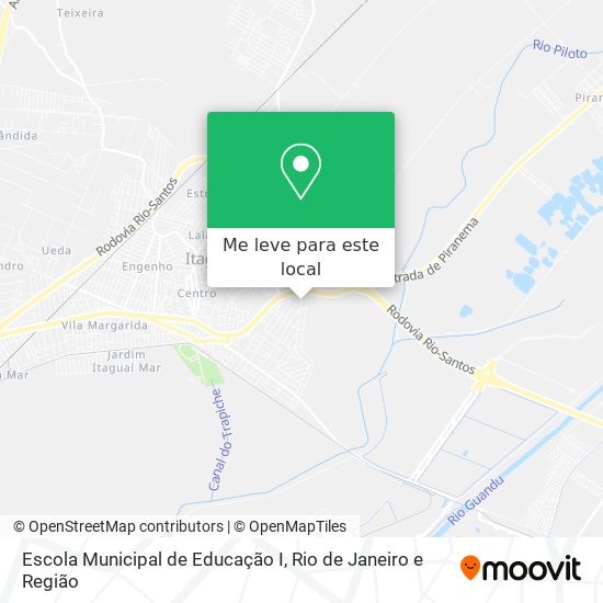 Escola Municipal de Educação I mapa