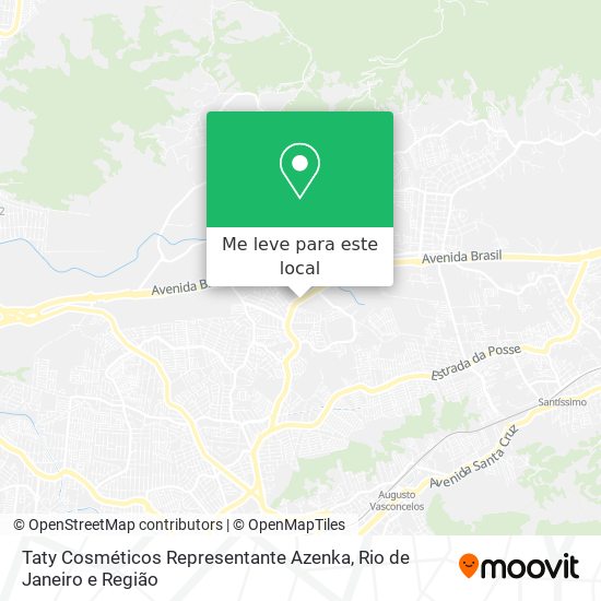 Taty Cosméticos Representante Azenka mapa