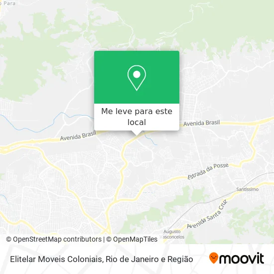 Elitelar Moveis Coloniais mapa