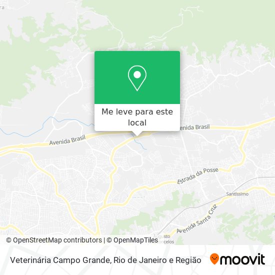 Veterinária Campo Grande mapa