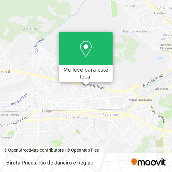 Biruta Pneus mapa