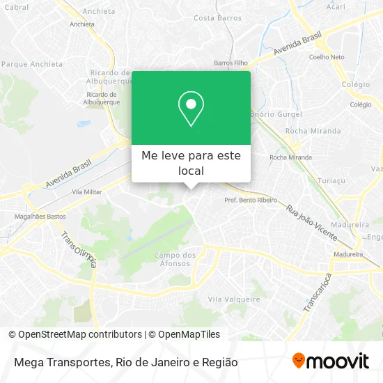 Mega Transportes mapa