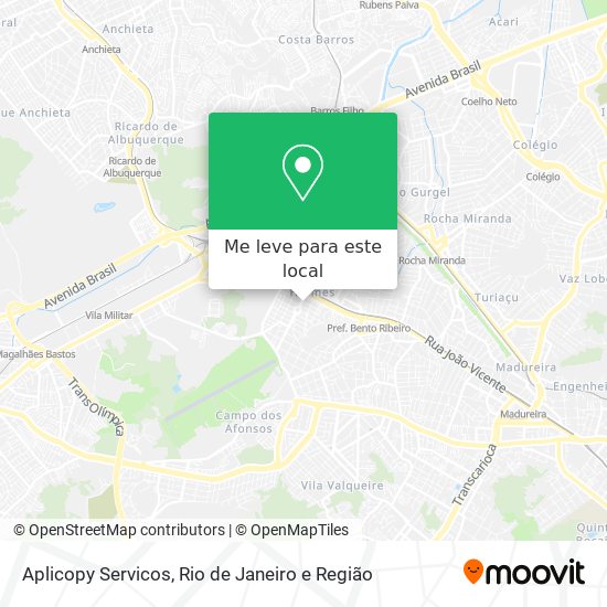 Aplicopy Servicos mapa