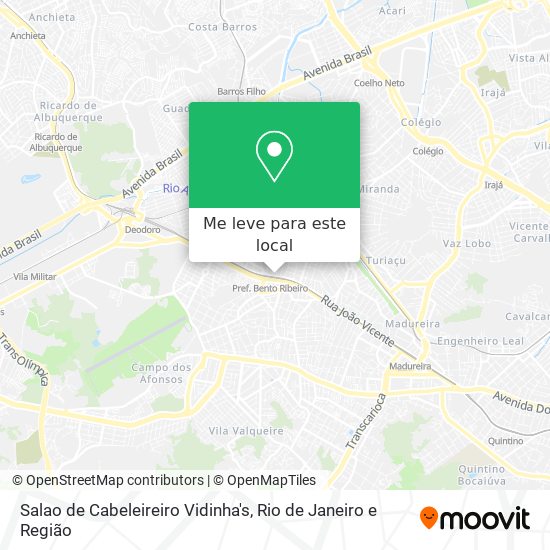Salao de Cabeleireiro Vidinha's mapa