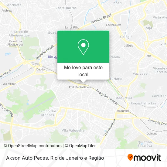 Akson Auto Pecas mapa