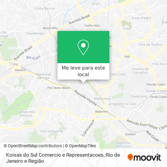 Koisas do Sul Comercio e Representacoes mapa