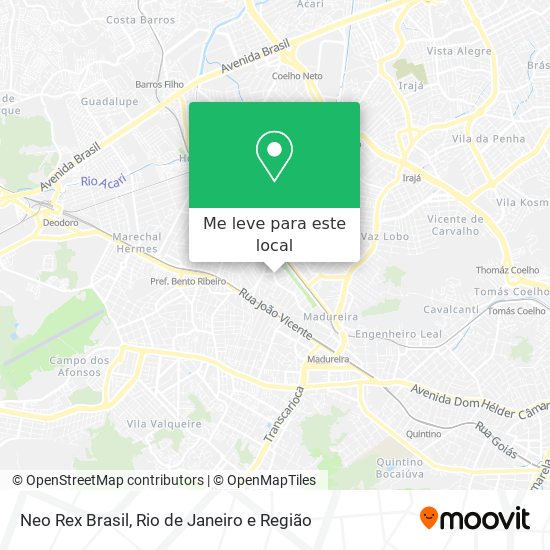 Neo Rex Brasil mapa