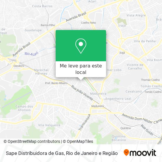 Sape Distribuidora de Gas mapa