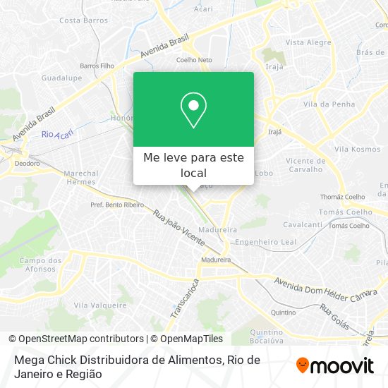 Mega Chick Distribuidora de Alimentos mapa