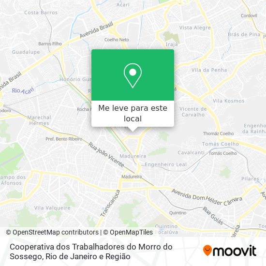 Cooperativa dos Trabalhadores do Morro do Sossego mapa