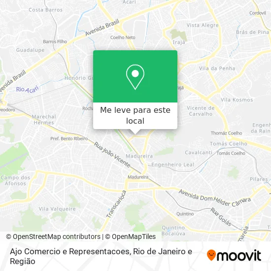 Ajo Comercio e Representacoes mapa