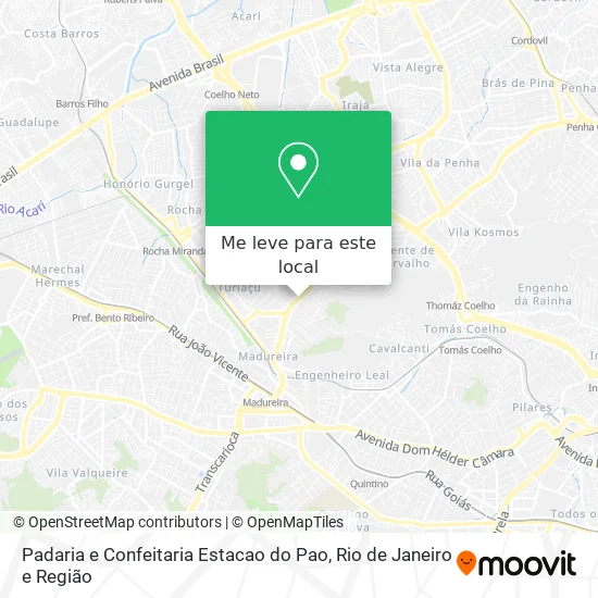 Padaria e Confeitaria Estacao do Pao mapa