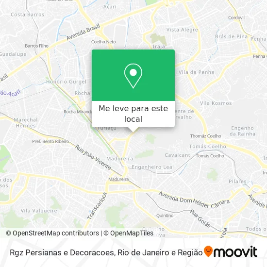 Rgz Persianas e Decoracoes mapa