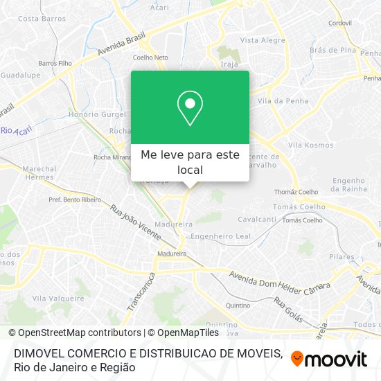 DIMOVEL COMERCIO E DISTRIBUICAO DE MOVEIS mapa