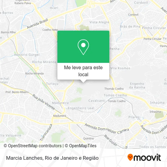 Marcia Lanches mapa