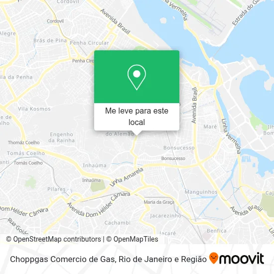 Choppgas Comercio de Gas mapa