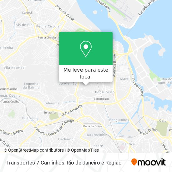 Transportes 7 Caminhos mapa