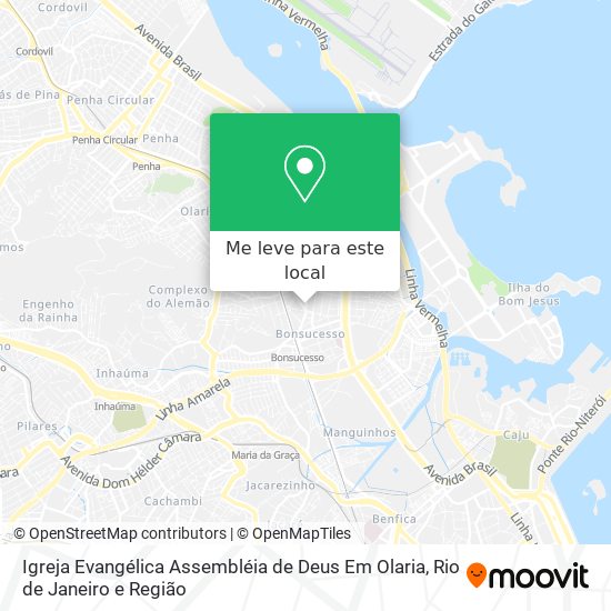 Igreja Evangélica Assembléia de Deus Em Olaria mapa