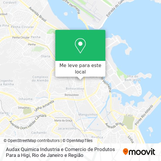 Audax Quimica Industria e Comercio de Produtos Para a Higi mapa