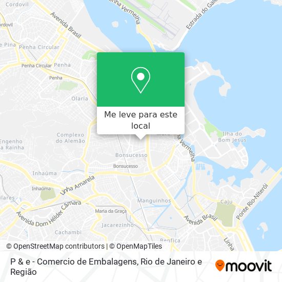 P & e - Comercio de Embalagens mapa