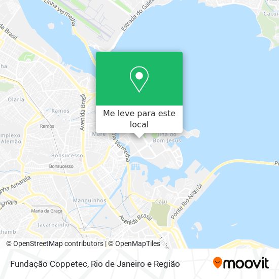 Fundação Coppetec mapa