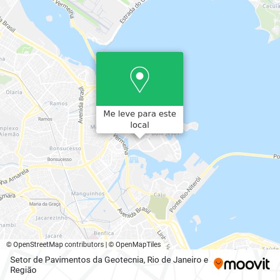 Setor de Pavimentos da Geotecnia mapa