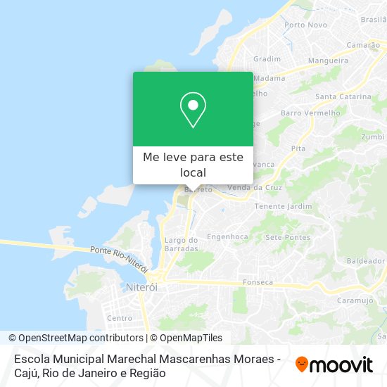 Escola Municipal Marechal Mascarenhas Moraes - Cajú mapa