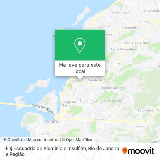 Fhj Esquadria de Aluminio e Insulfilm mapa